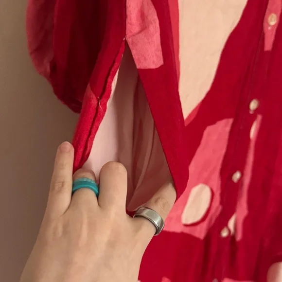 Anthropologie Maeve The Mona Linen Shirt Maxi Dress SZ M - Picture 7 of 13